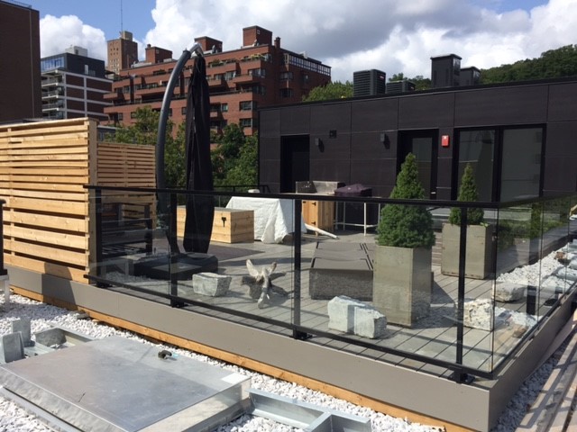 Custom roof deck built by Williamsburg Woods and Garden, Eastern Ontario