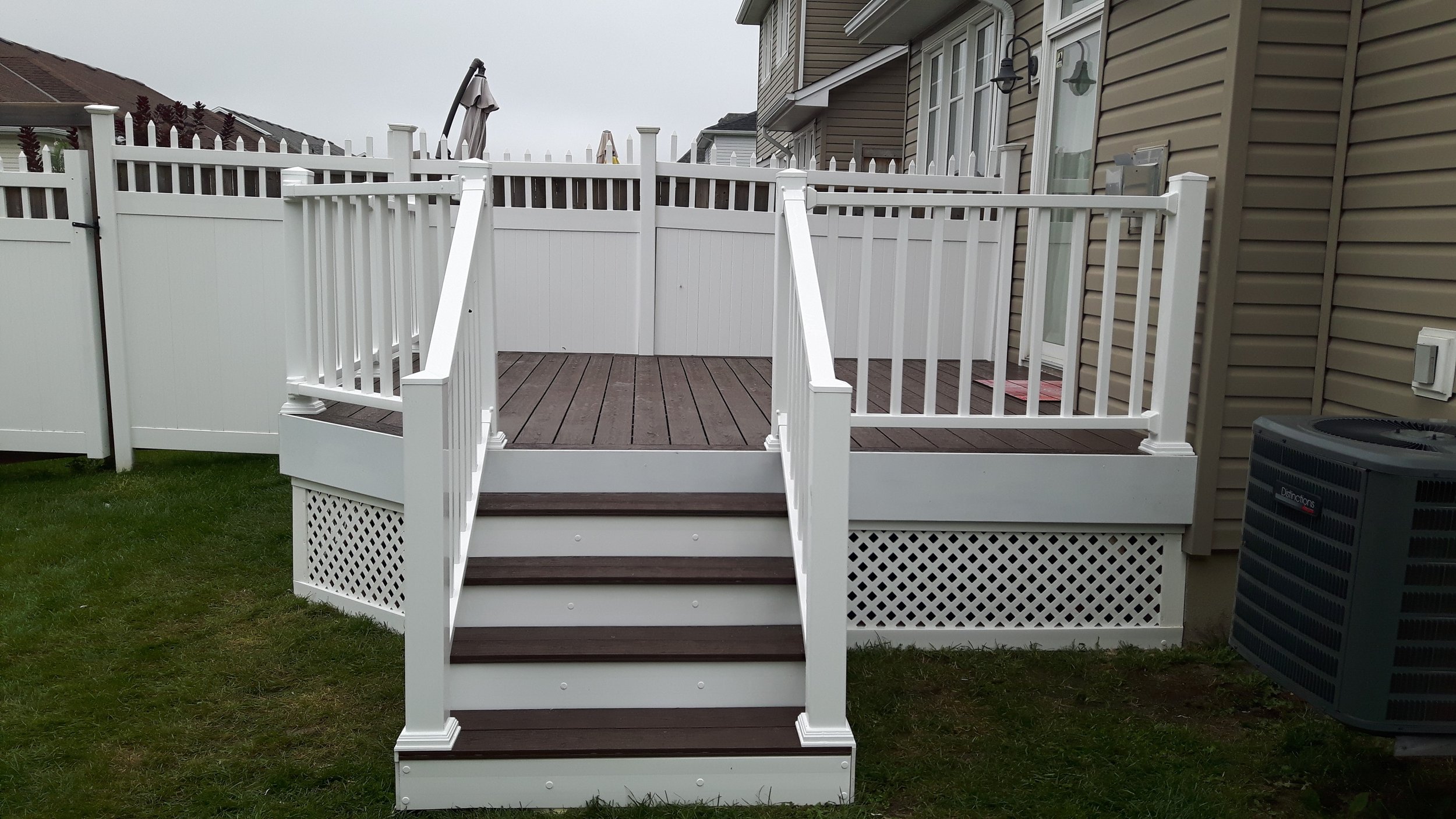 PVC deck installation by Williamsburg Woods and Garden, Eastern Ontario